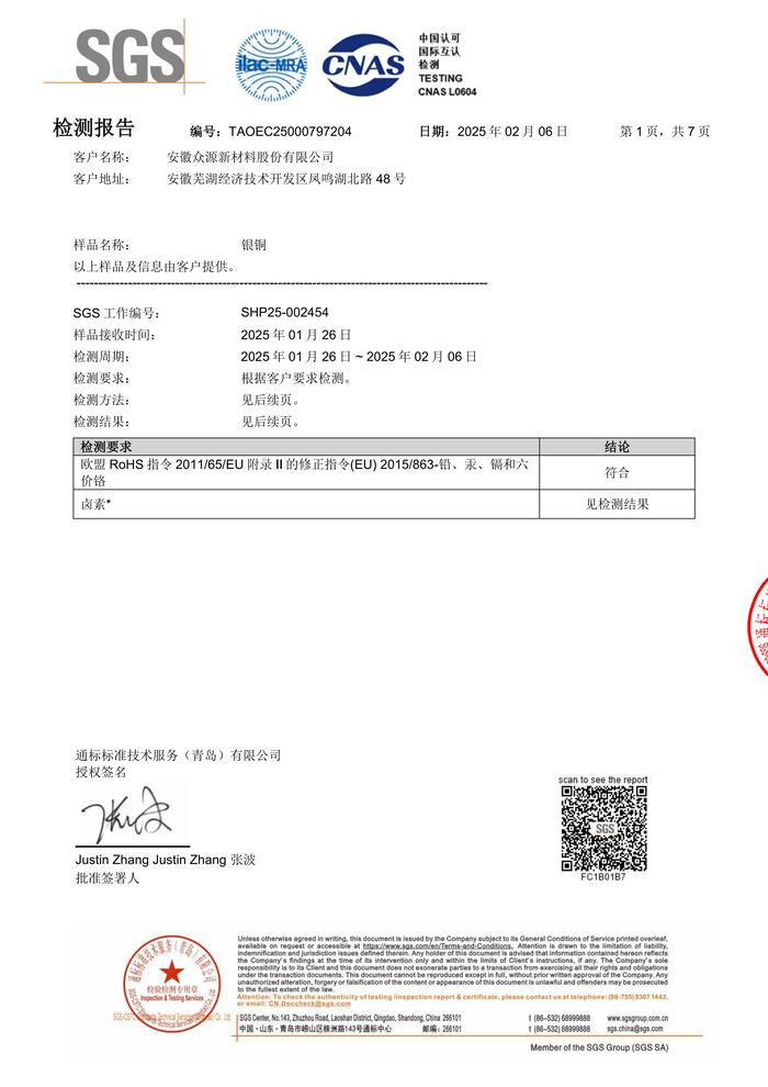 2025 Silver and Copper SGS Report (Chinese)