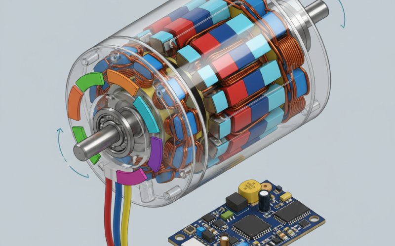 BLDC motor commutation diagram