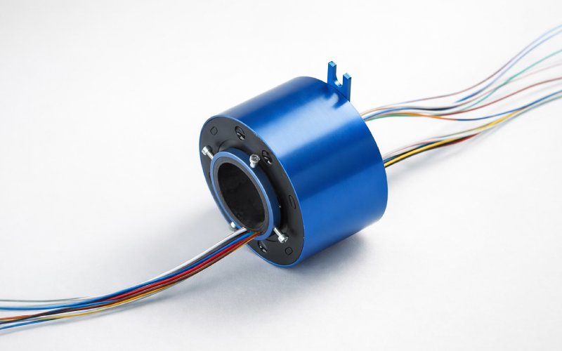 Blue through-bore slip ring