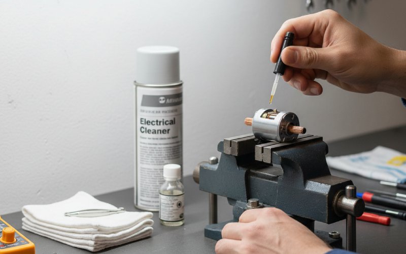 Careful maintenance of brushed motor