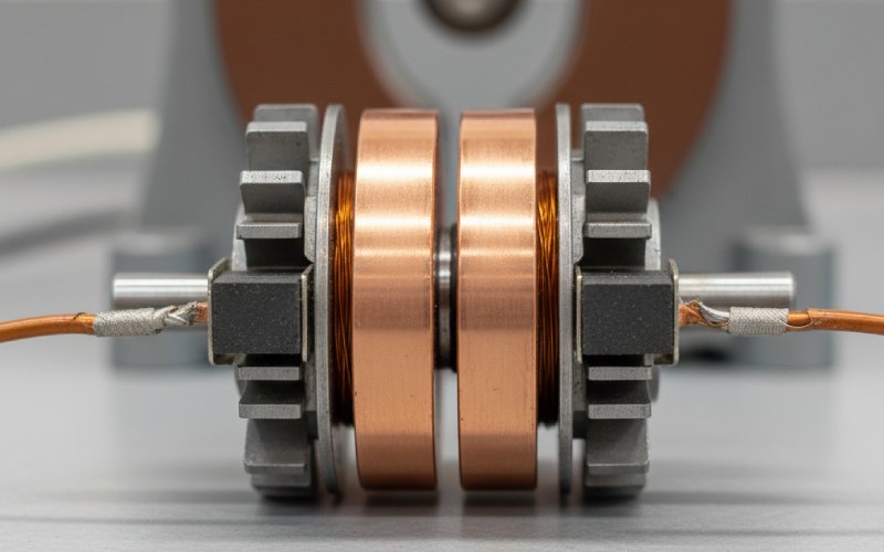 Close view of split ring