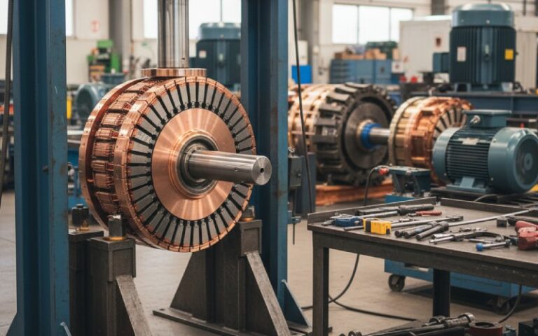 Commutator being pressed onto rotor