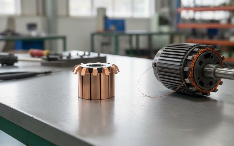 Commutator in factory setting