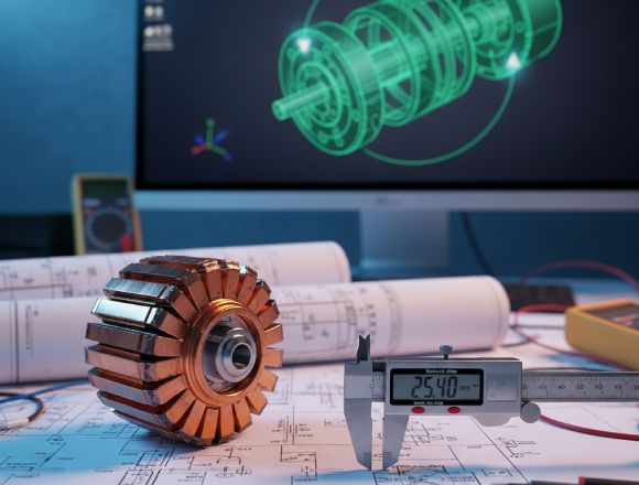 Custom engineering design and 3D modeling support for AC commutators