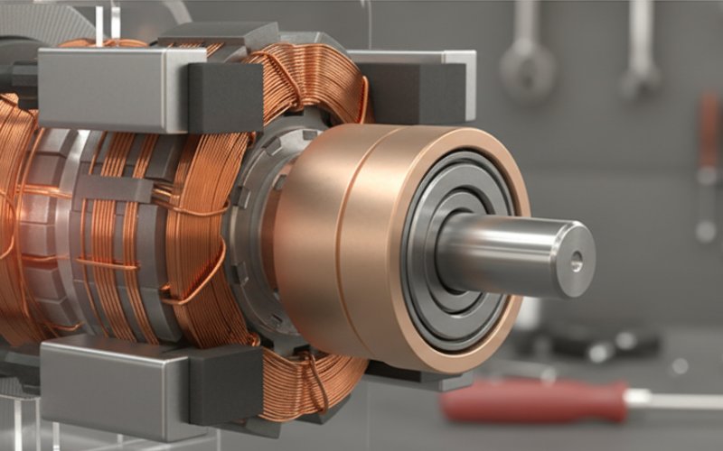 DC motor no commutator