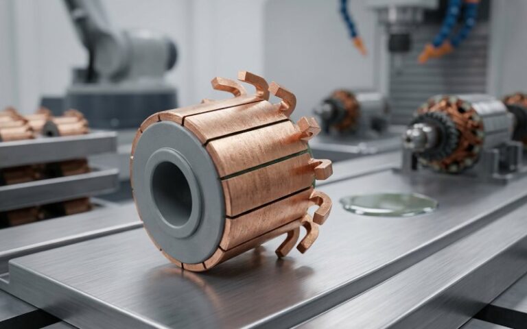 Finished commutator in factory
