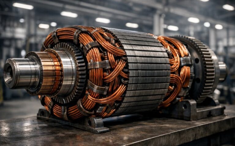 Bobinados de inducido para motores industriales de corriente continua