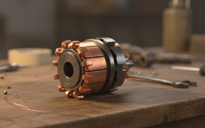 Industrial commutator repair workshop