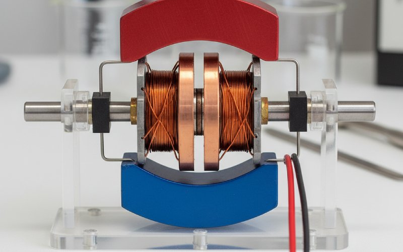 Teaching rig with split ring motor