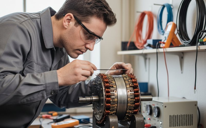 armature on growler test bench
