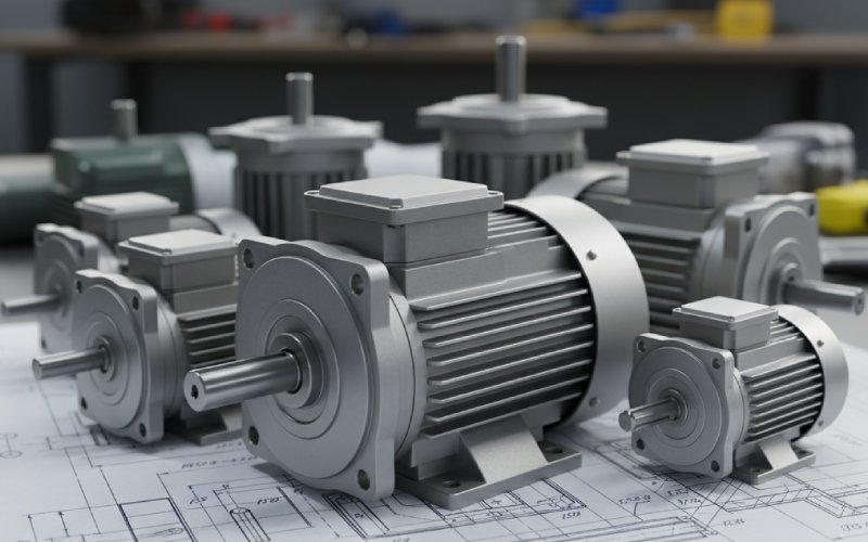 assorted industrial electric motors
