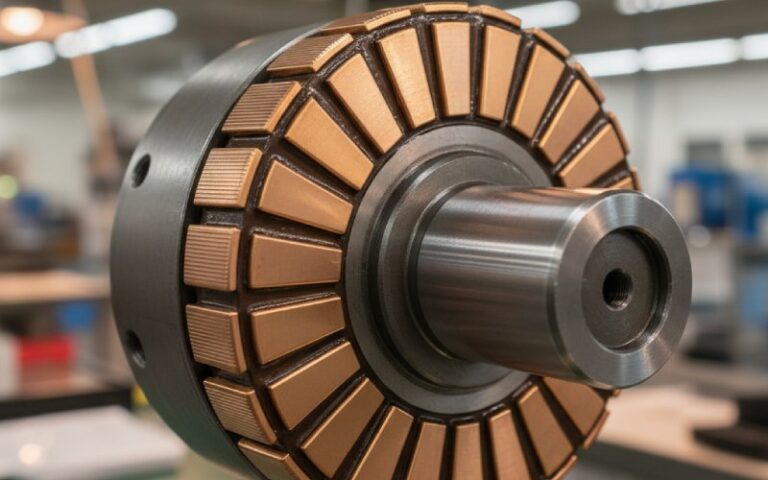 close up of finished commutator
