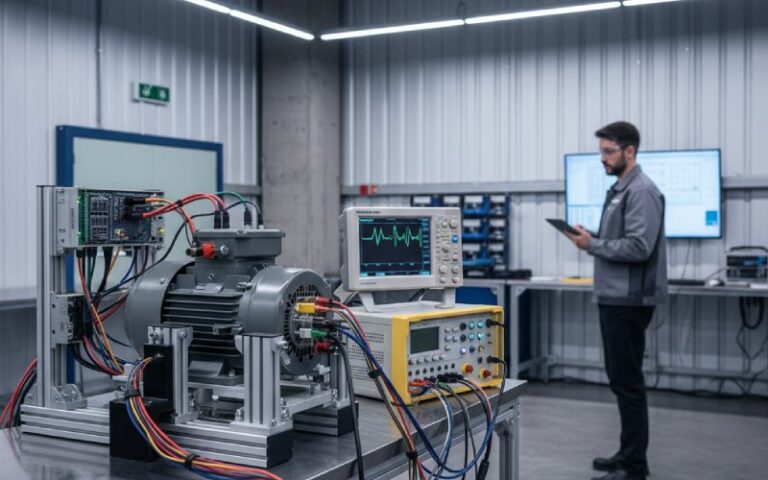 industrial electric motor test bench