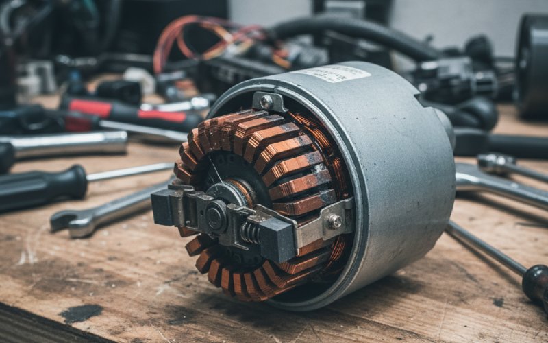 HVAC blower motor brushes