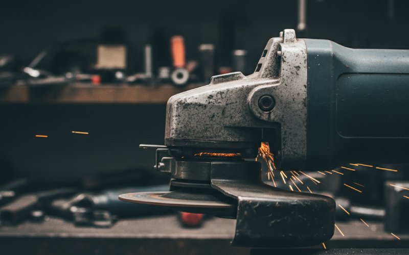 angle grinder motor sparking