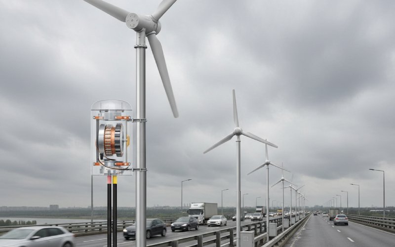 bridge wind turbines with dc generators