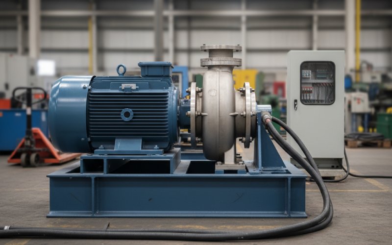 induction motor driving pump