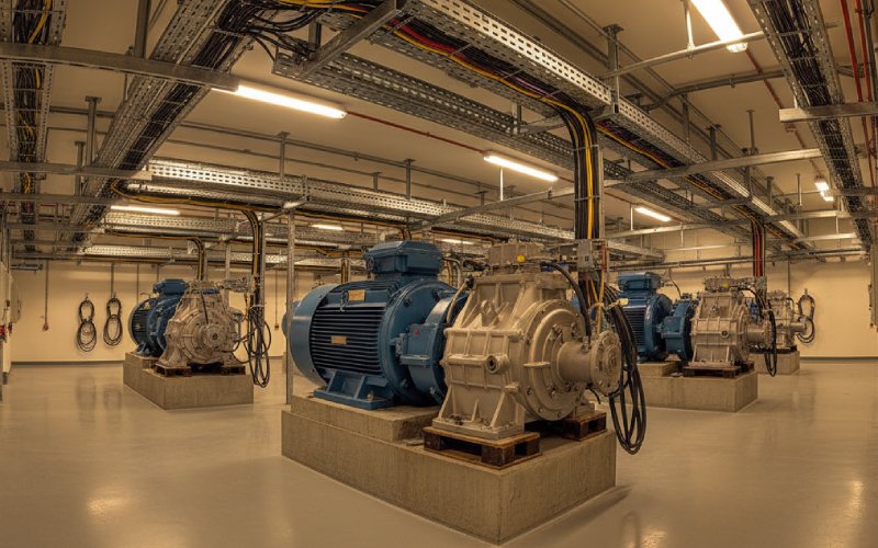 industrial motor room