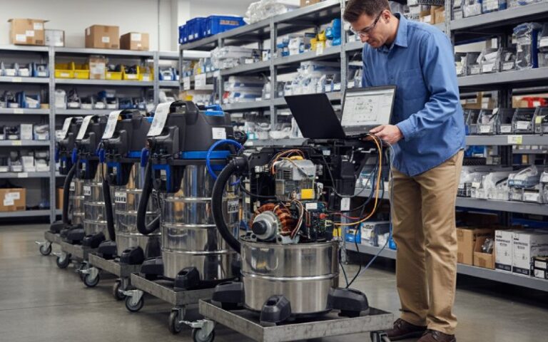 service center with vacuum maintenance