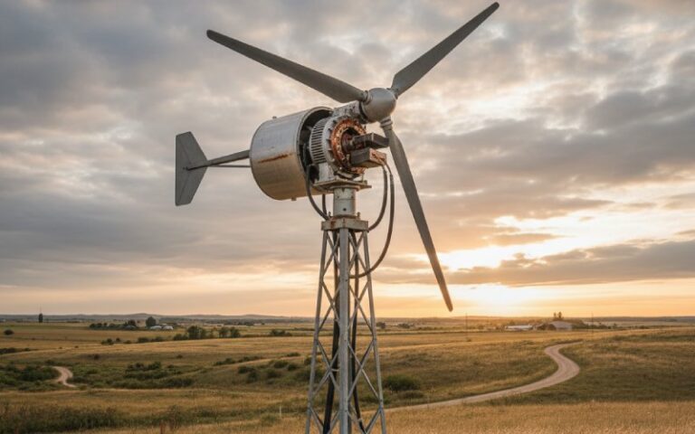 small wind turbine with commutator