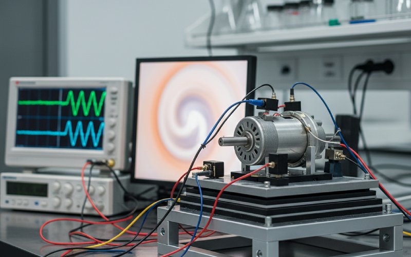 vacuum motor on test bench