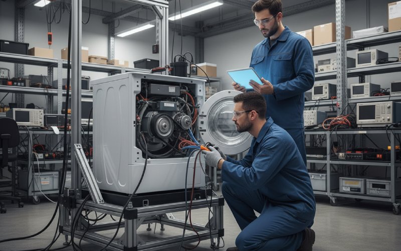 washing machine motor testing