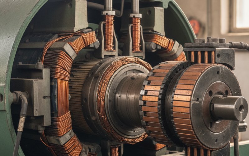 Interpoles near commutation zone