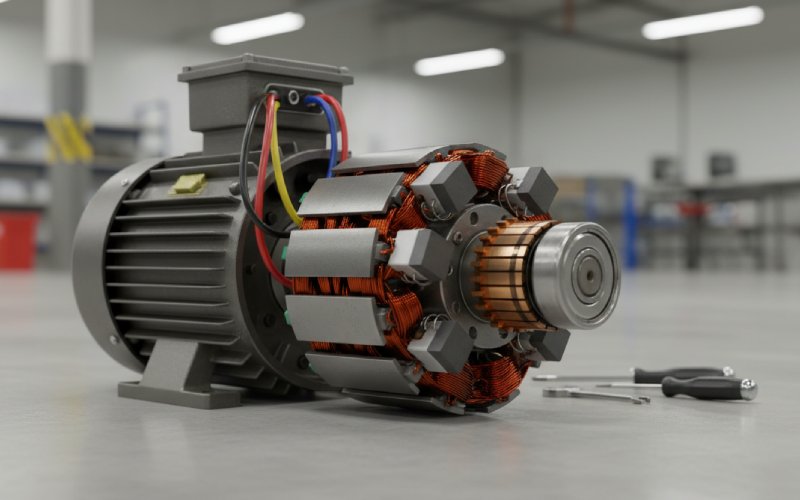 dc motor commutator assembly