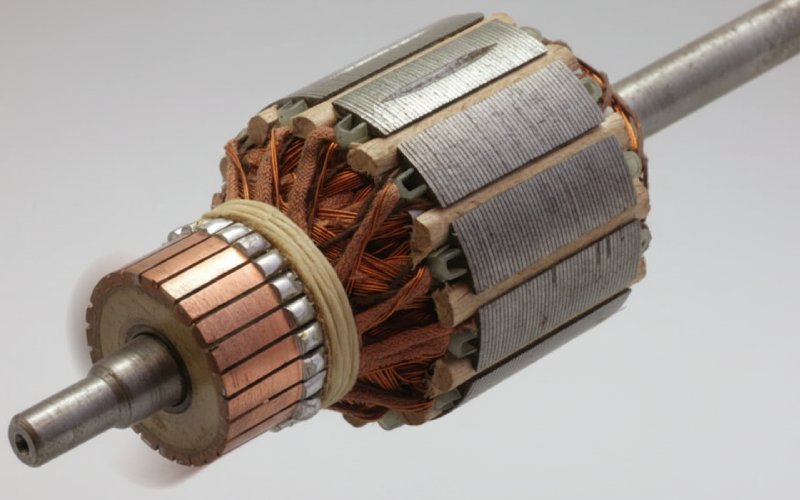 detailed high speed commutator rotor