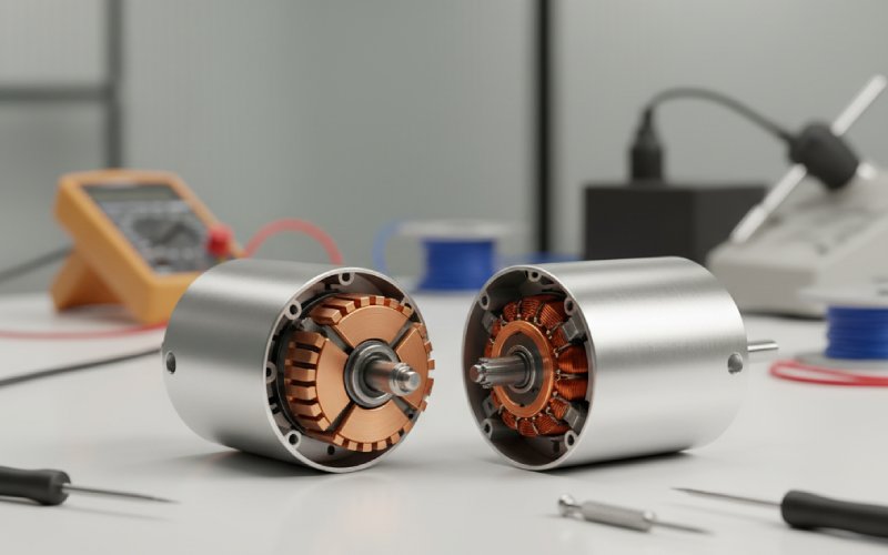 small dc motor with commutator