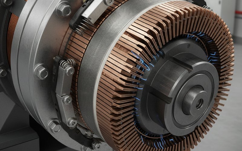 DC motor commutator assembly