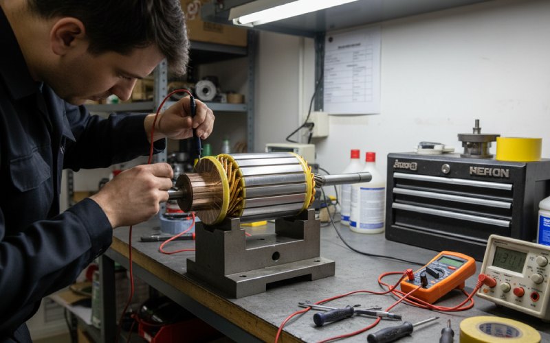 Factory armature diagnostics