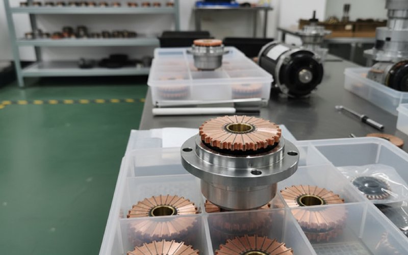 Finished commutator component